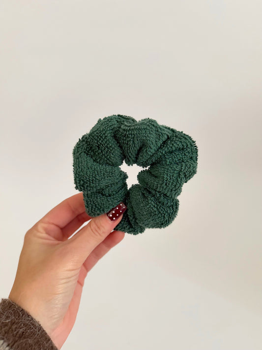 Forest Green Towel Scrunchie