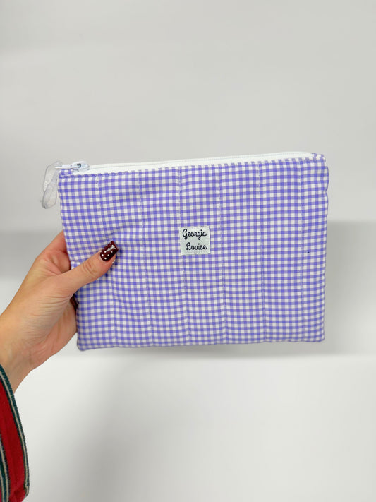 Lilac Gingham Kindle Paperwhite Case
