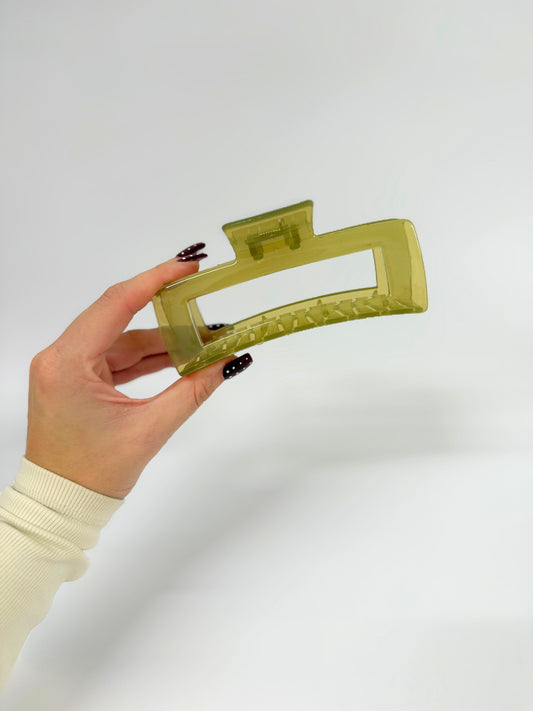 Olive Green 13cm XL Claw Clip