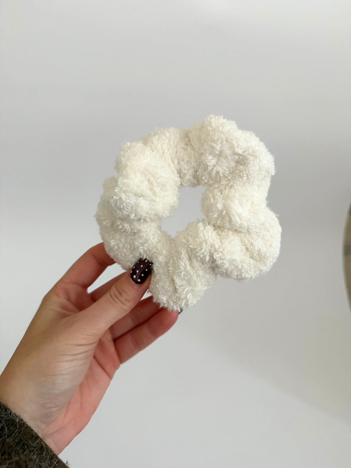 Cream Towel Scrunchie