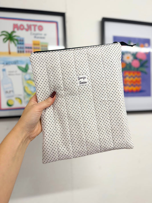 White Polka Dot 11 Inch Ipad Case