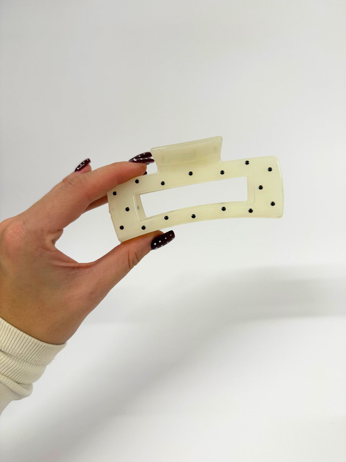 White Spot 11cm Claw Clip
