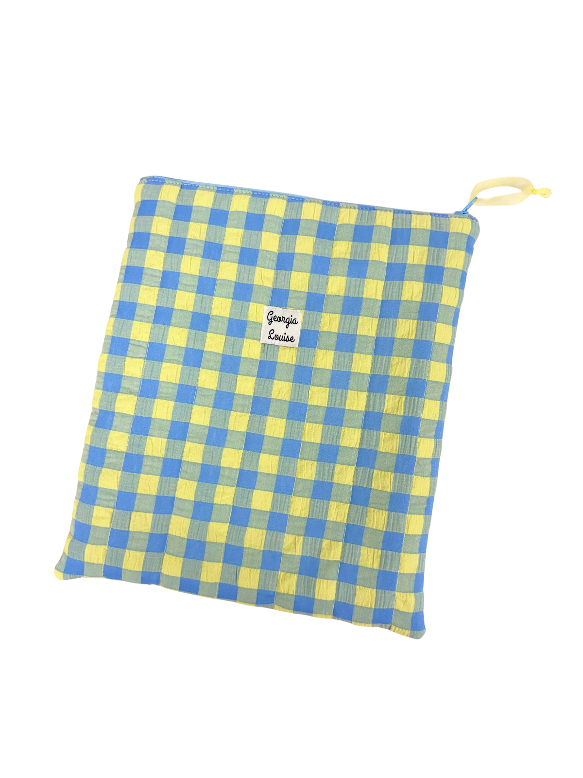 Blueberry Lemon Gingham 11 Inch Ipad Case