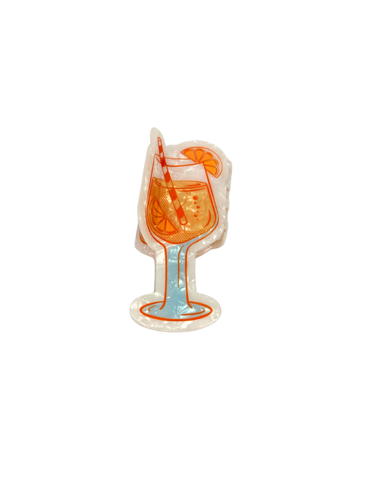 Aperol Spritz Claw Clip