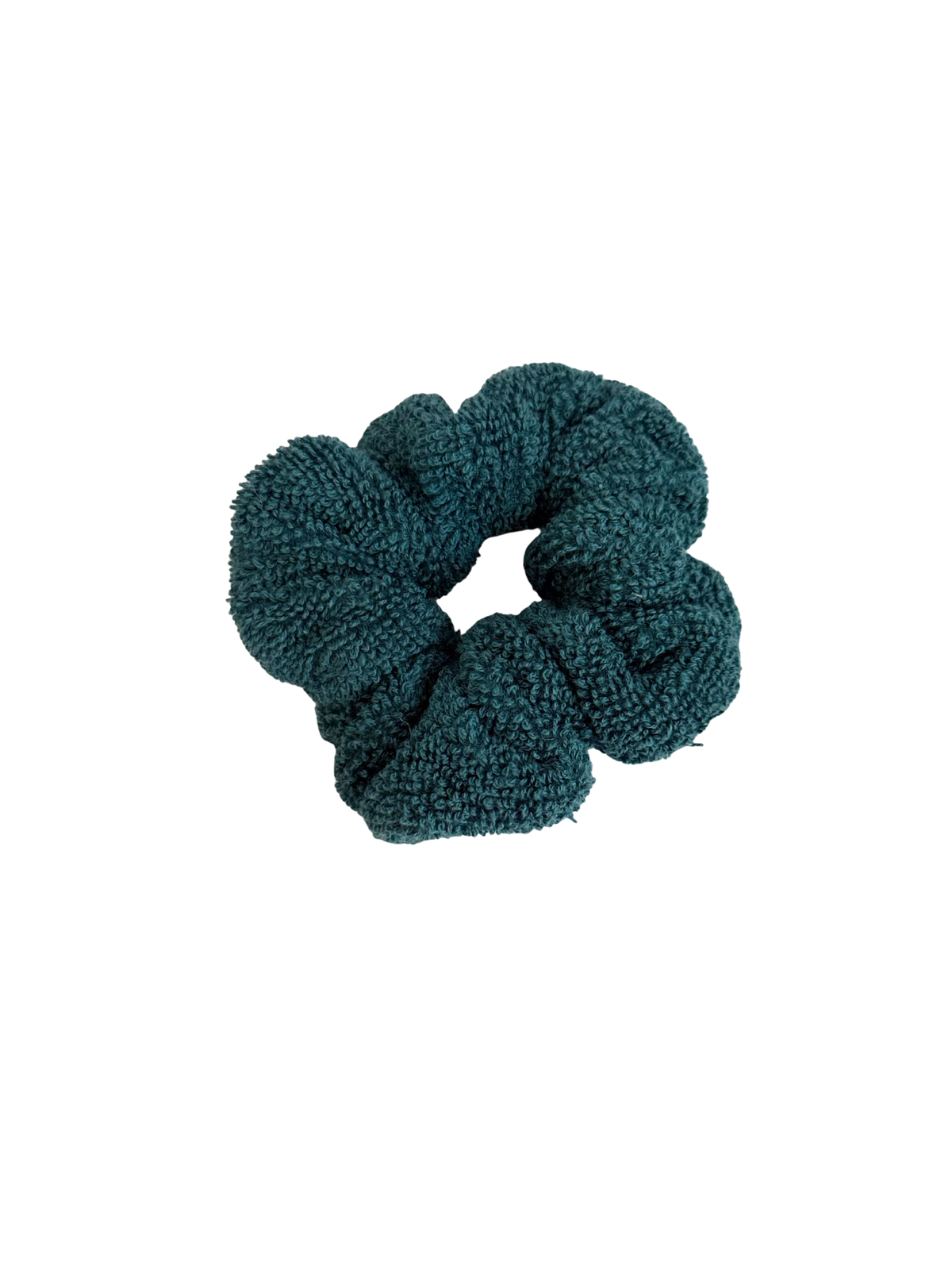 Teal Towel Scrunchie