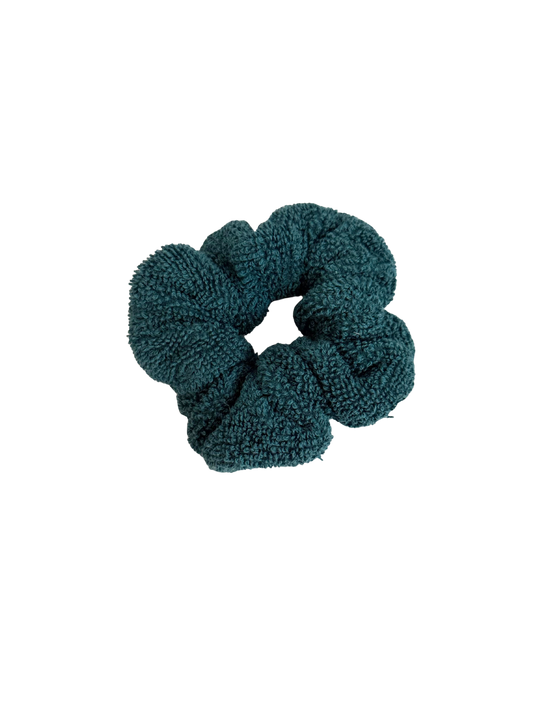 Teal Towel Scrunchie