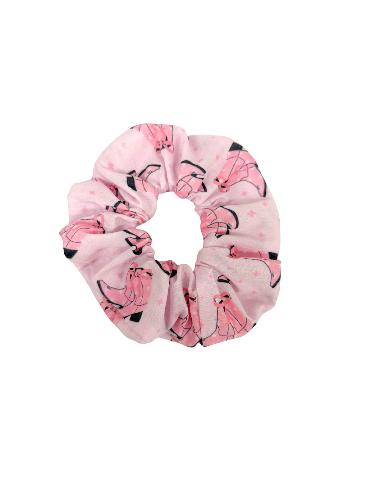 Pink Cowgirl Boots Large Scrunchie