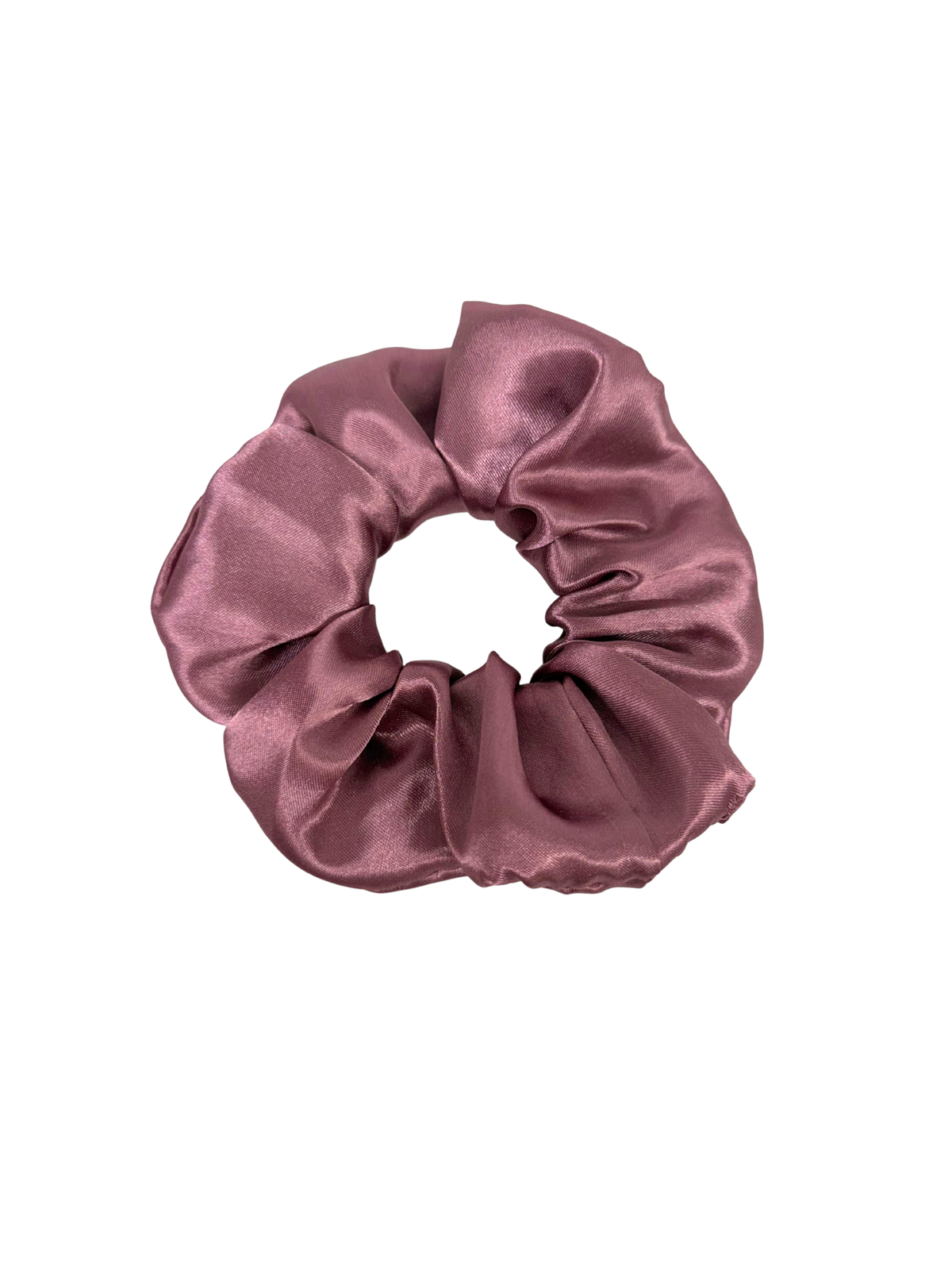 Mauve Pink Satin Large Scrunchie