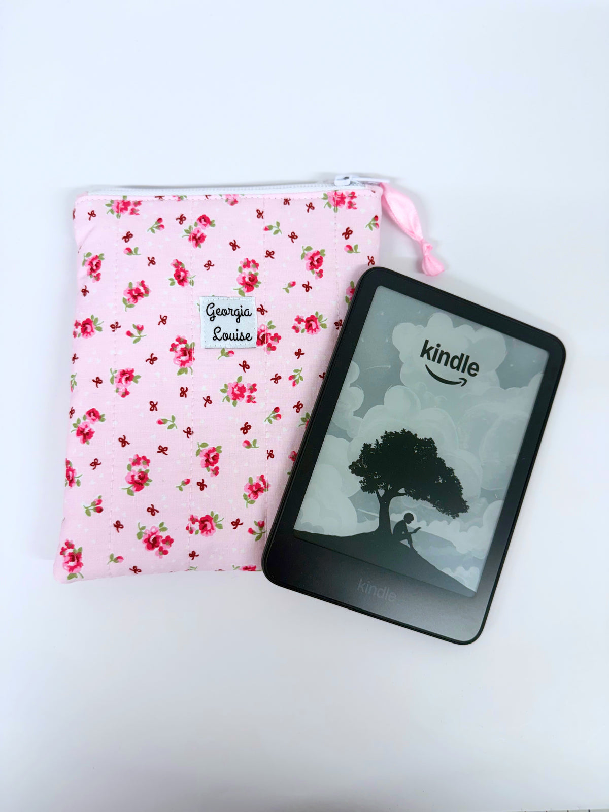 Pink Posy Floral Kindle 6 Inch Sleeve