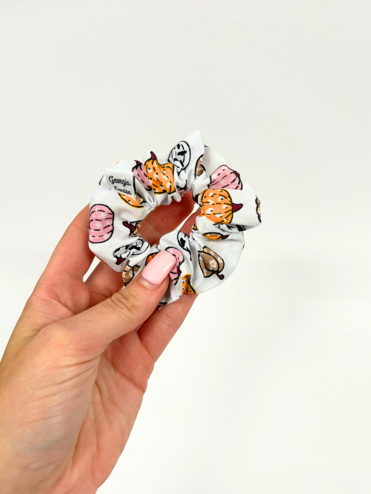 Pumpkin Fall Small Scrunchie