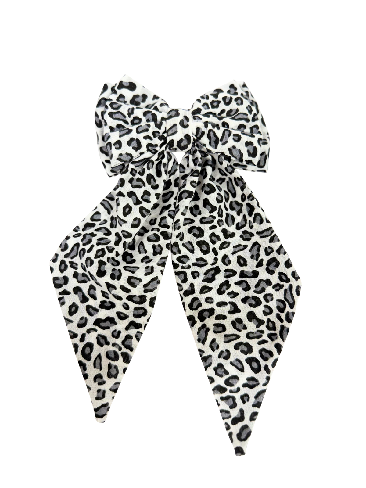 Lynx Print Hair Bow