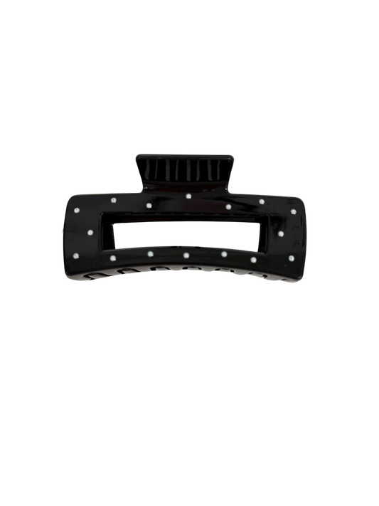 Black Spot 11cm Rectangle Claw Clip