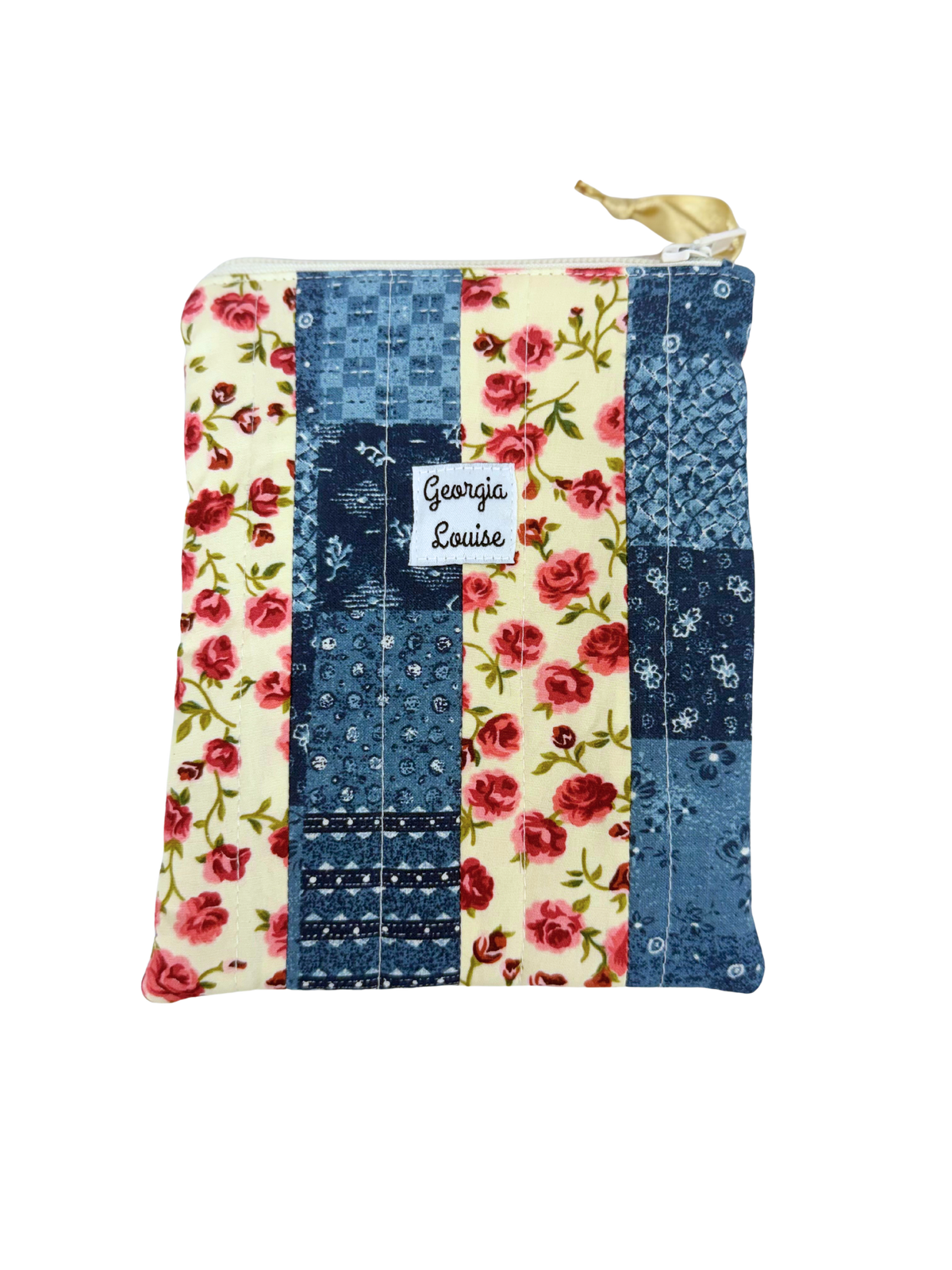 Blue Floral Patchwork Kindle 6 Inch Sleeve