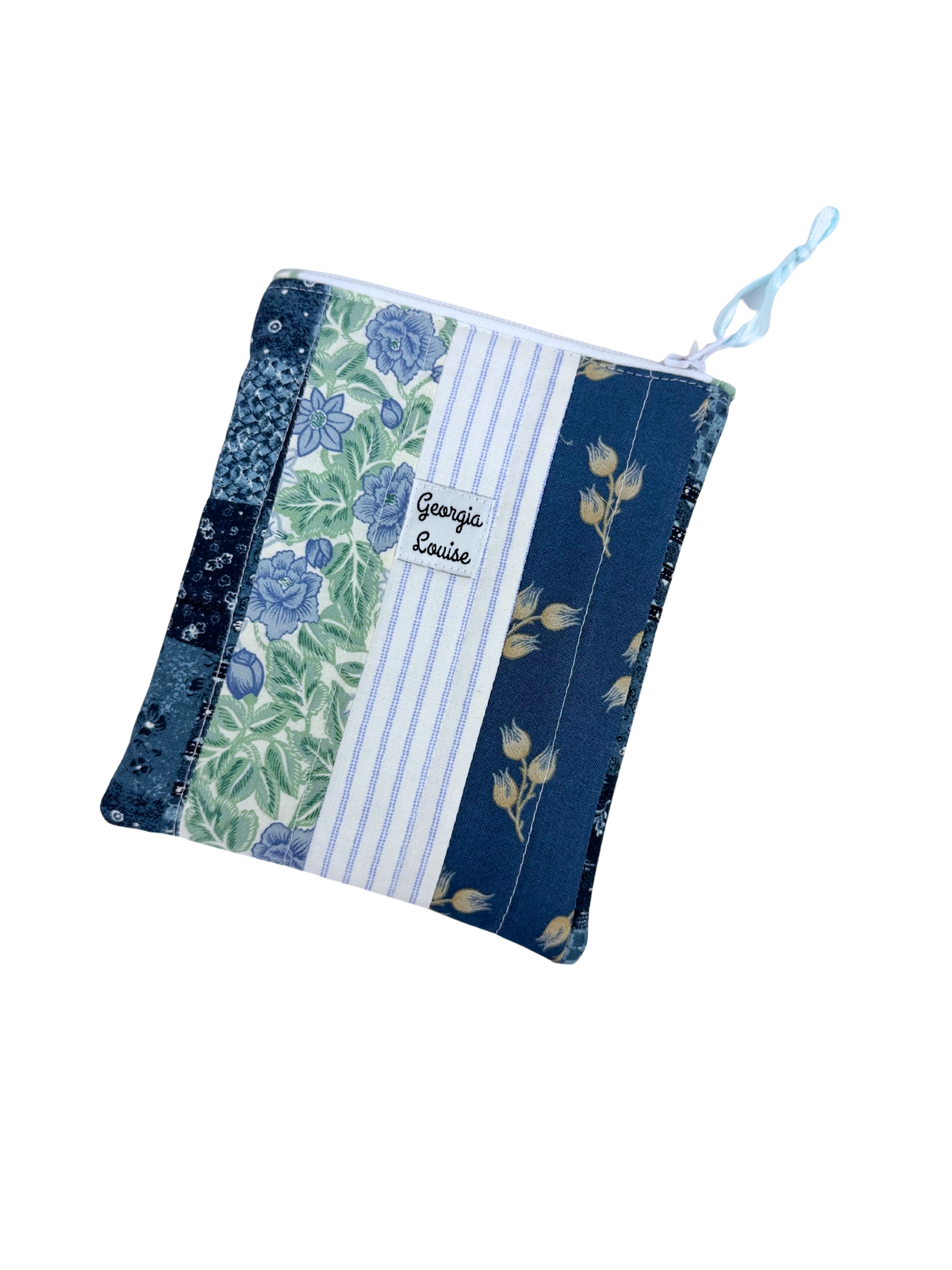 Blue Floral Patchwork Kindle 6 Inch Sleeve