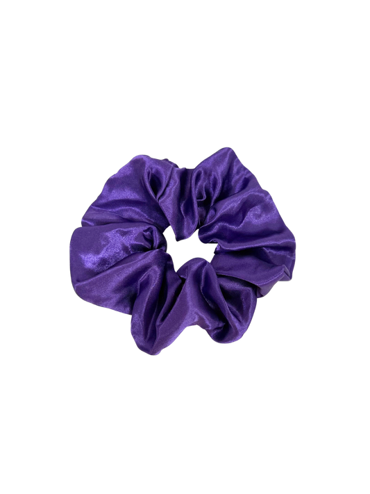 Cadbury Purple Satin Large Scrunchie