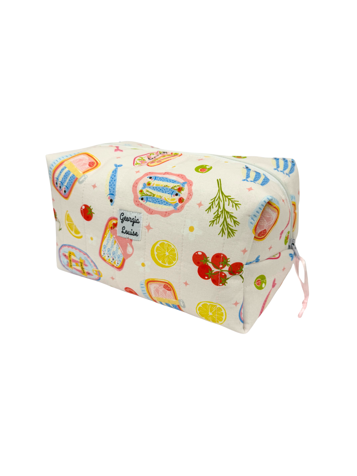 Pink Sardine Large Makeup Bag