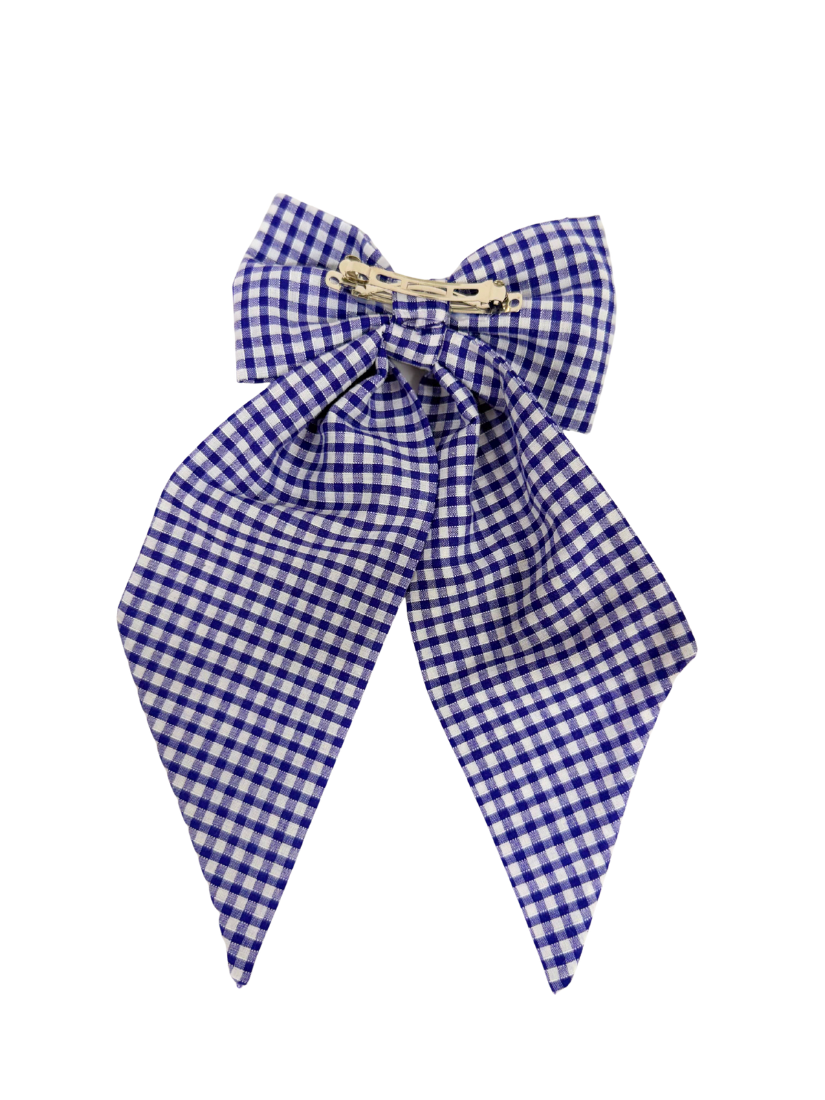 Dark Purple GinghamHair Bow