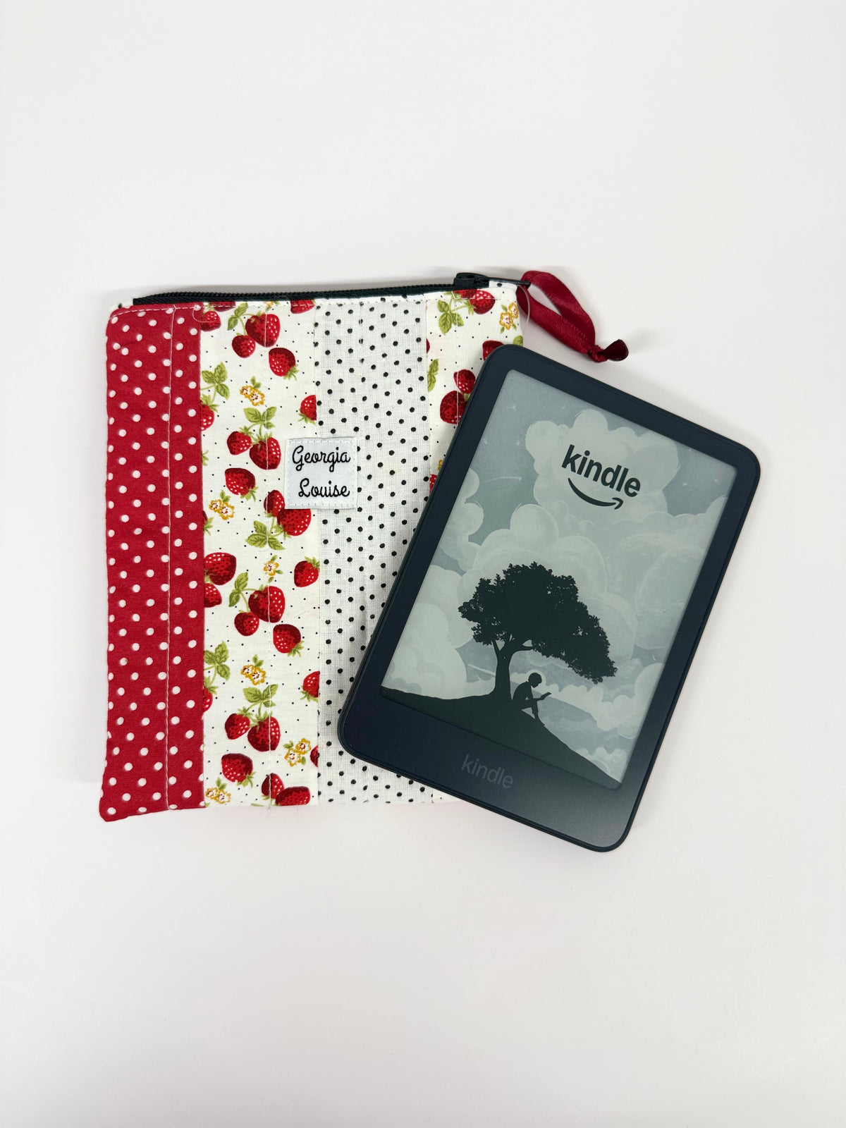 Strawberry Patchwork Kindle 6 Inch Sleeve