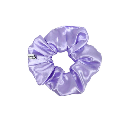 Lilac Purple Satin Large Scrunchie