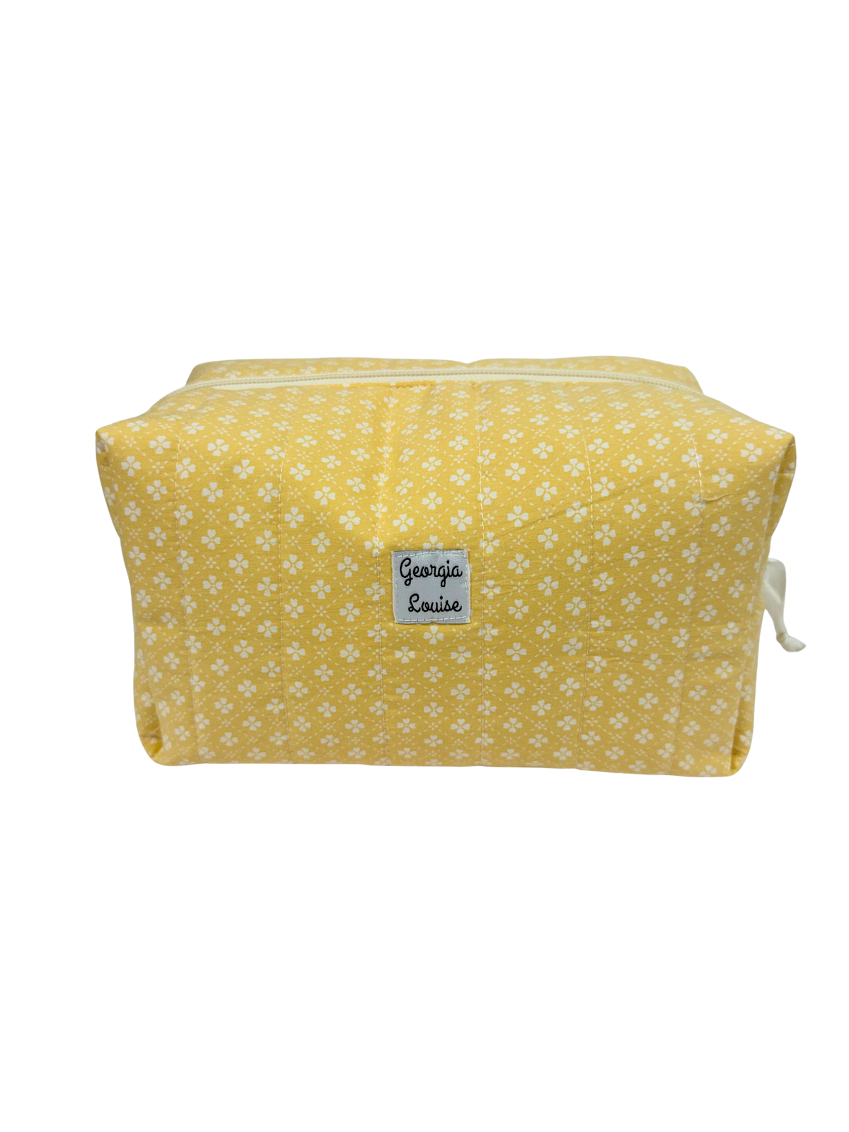 Buttermilk Clover Large Makeup Bag