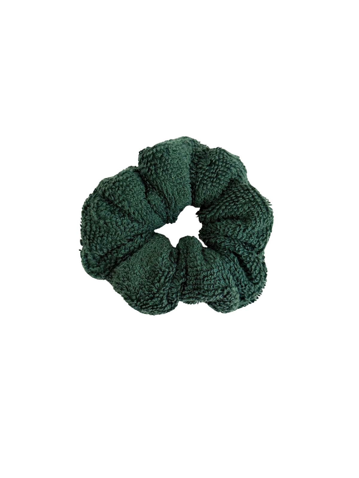 Forest Green Towel Scrunchie