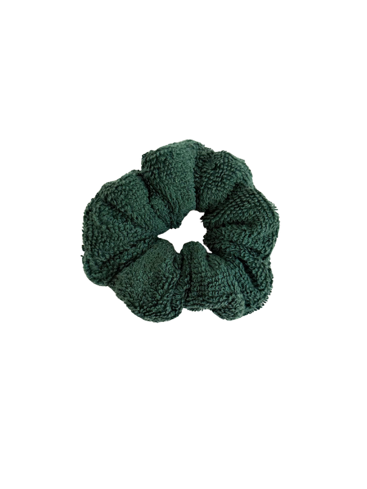 Forest Green Towel Scrunchie