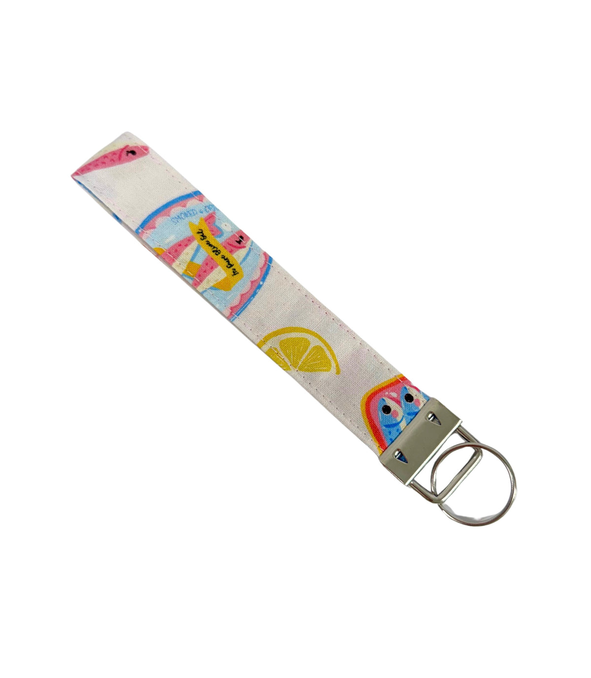 Pink Sardine Keychain Wristlet