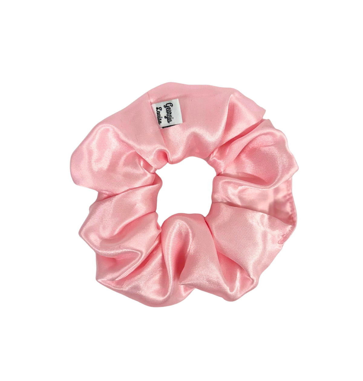 Baby Pink Satin Large Scrunchie