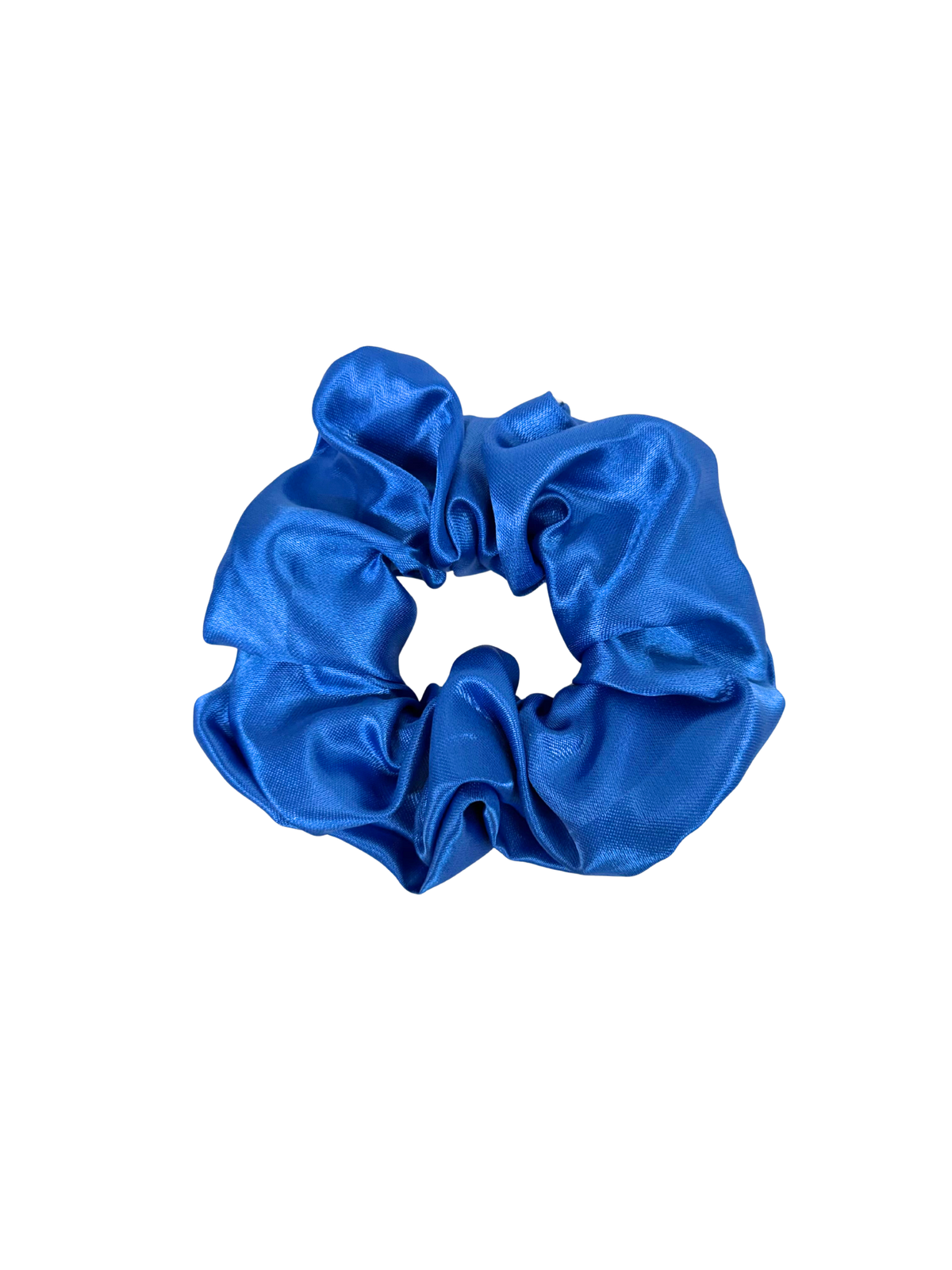 Royal Blue Satin Large Scrunchie