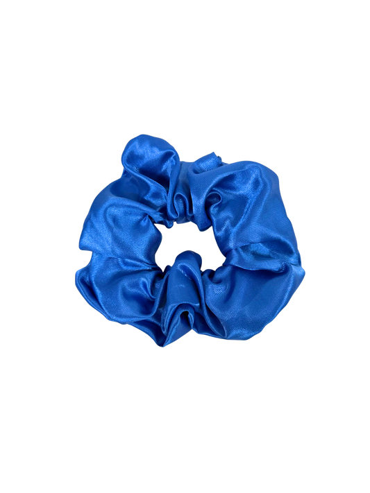 Royal Blue Satin Large Scrunchie