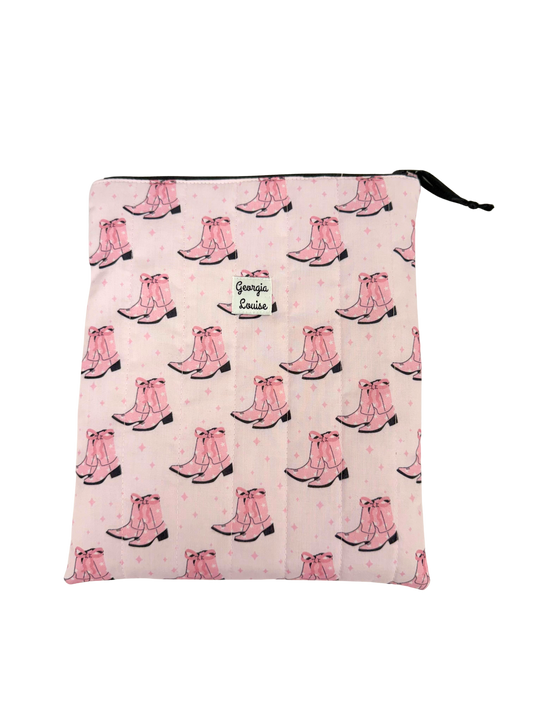 Pink Cowgirl Boots 11 Inch Ipad Case