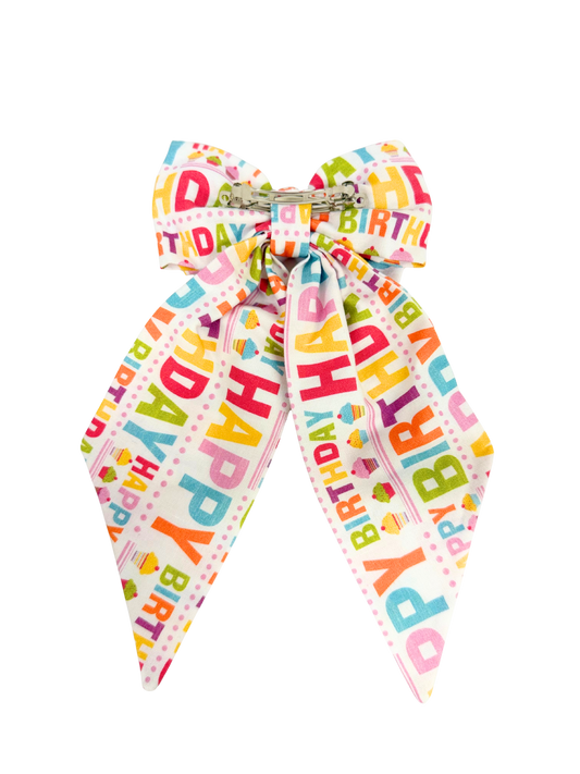 Happy Birthday Hair Bow