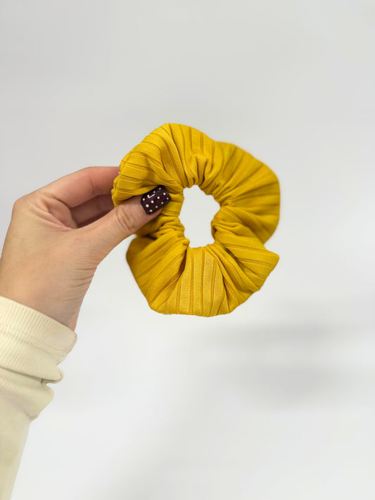 Mustard Jersey Large Scrunchie