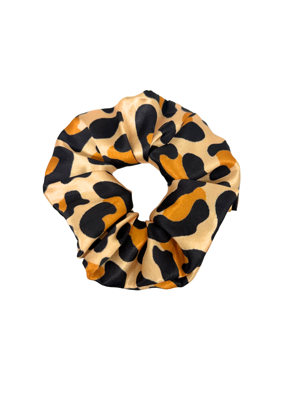 Leopard Satin Large Scrunchie