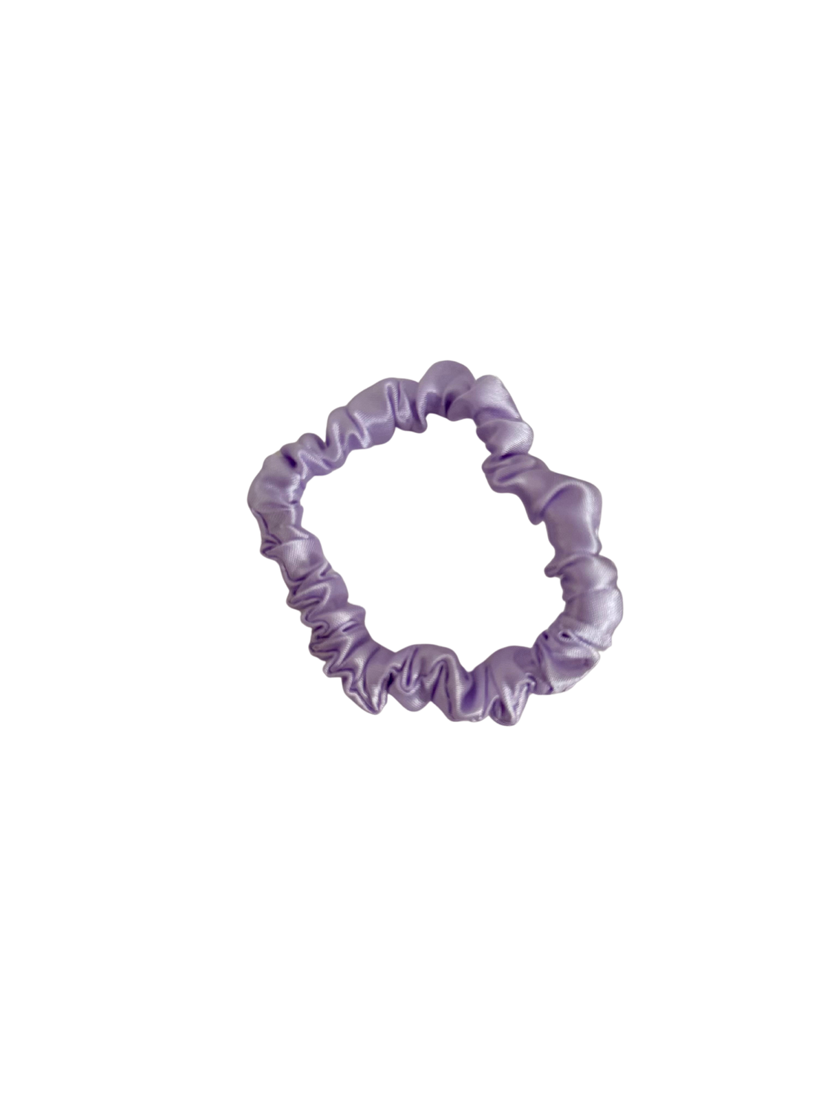 Lilac Purple Satin Skinny Scrunchie