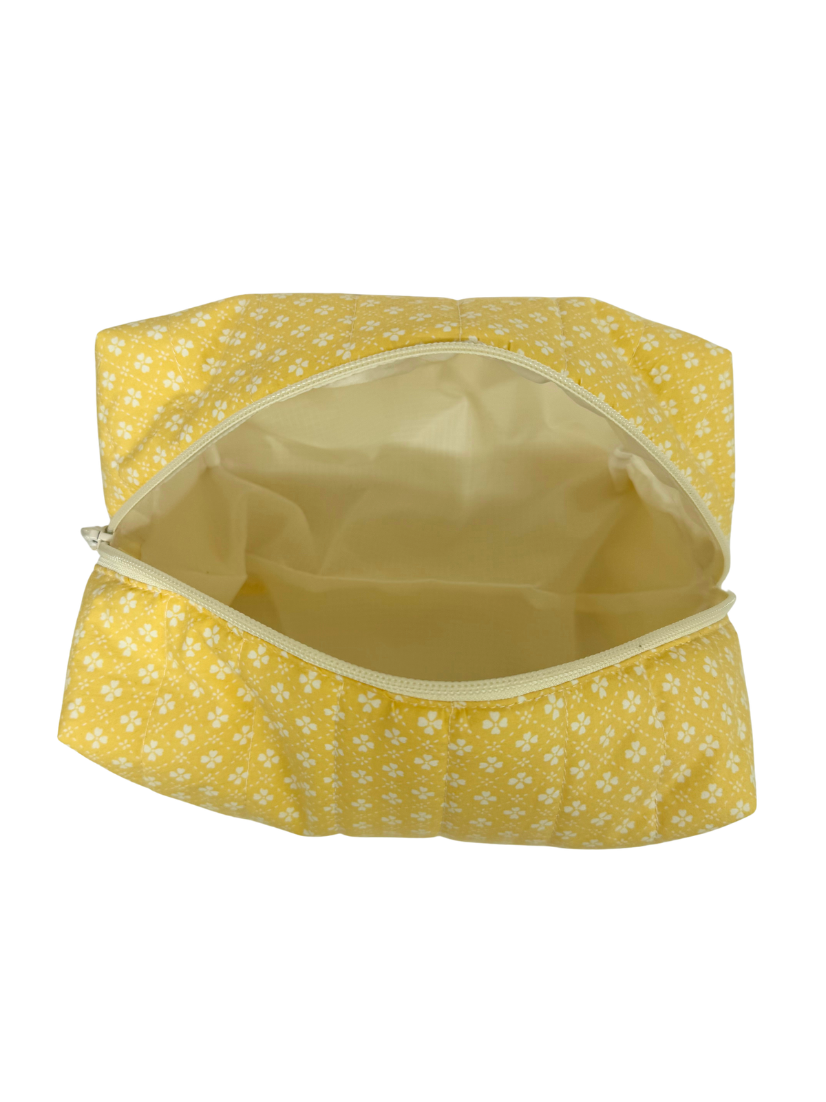 Buttermilk Clover Large Makeup Bag