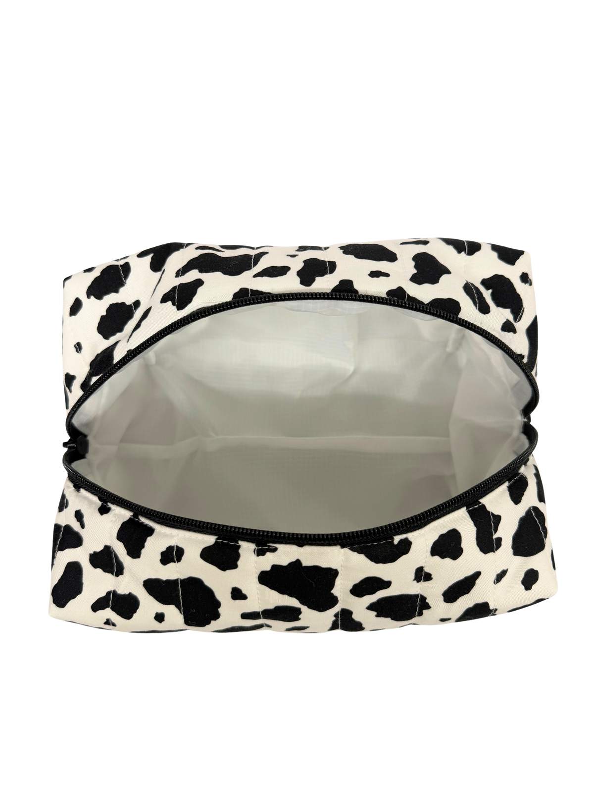 Cow Print Large Makeup Bag