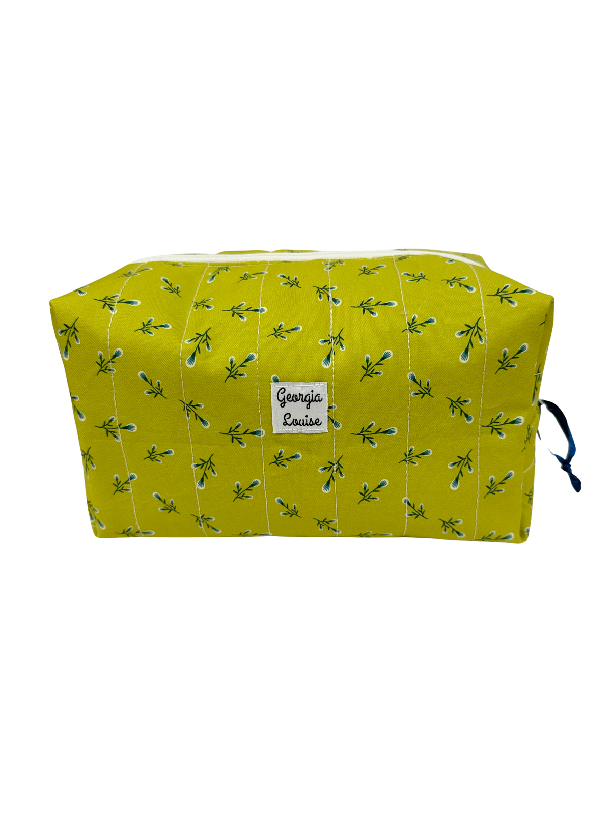 Green Heather Large Makeup Bag