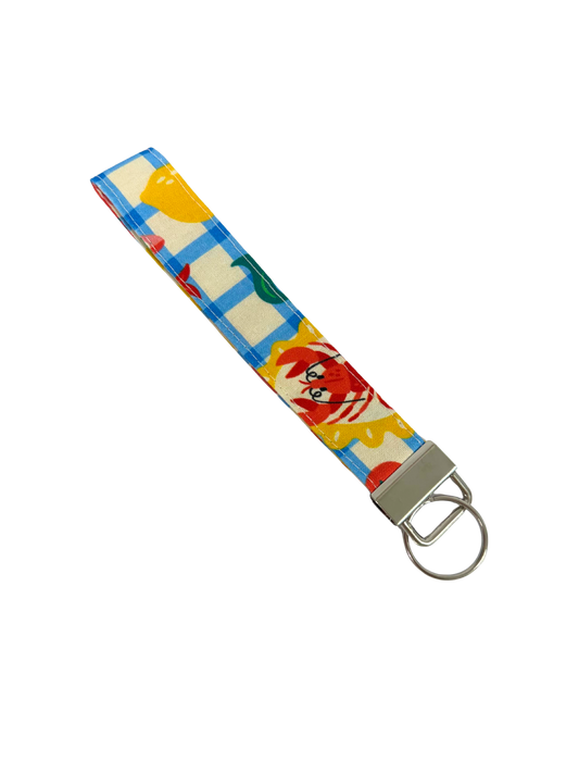 Seafood Platter Keychain Wristlet
