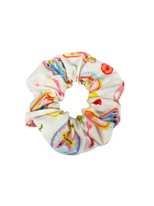 Pink Sardine Large Scrunchie