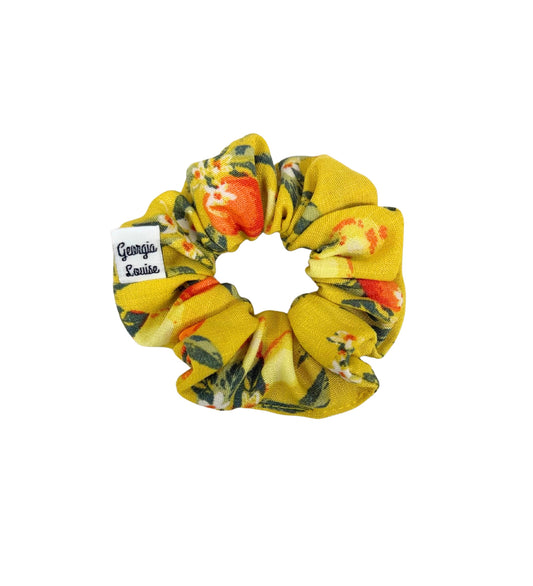 Yellow Orange Small Scrunchie