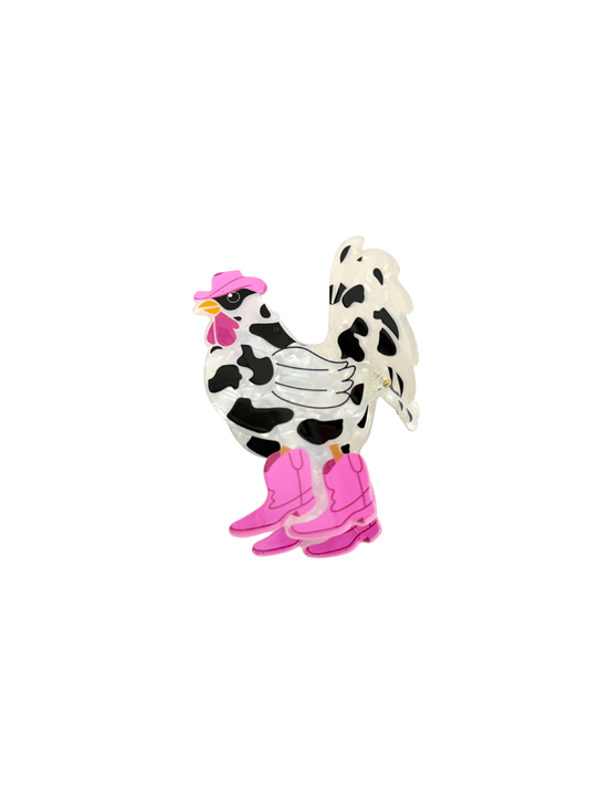 Cowgirl Chicken Claw Clip