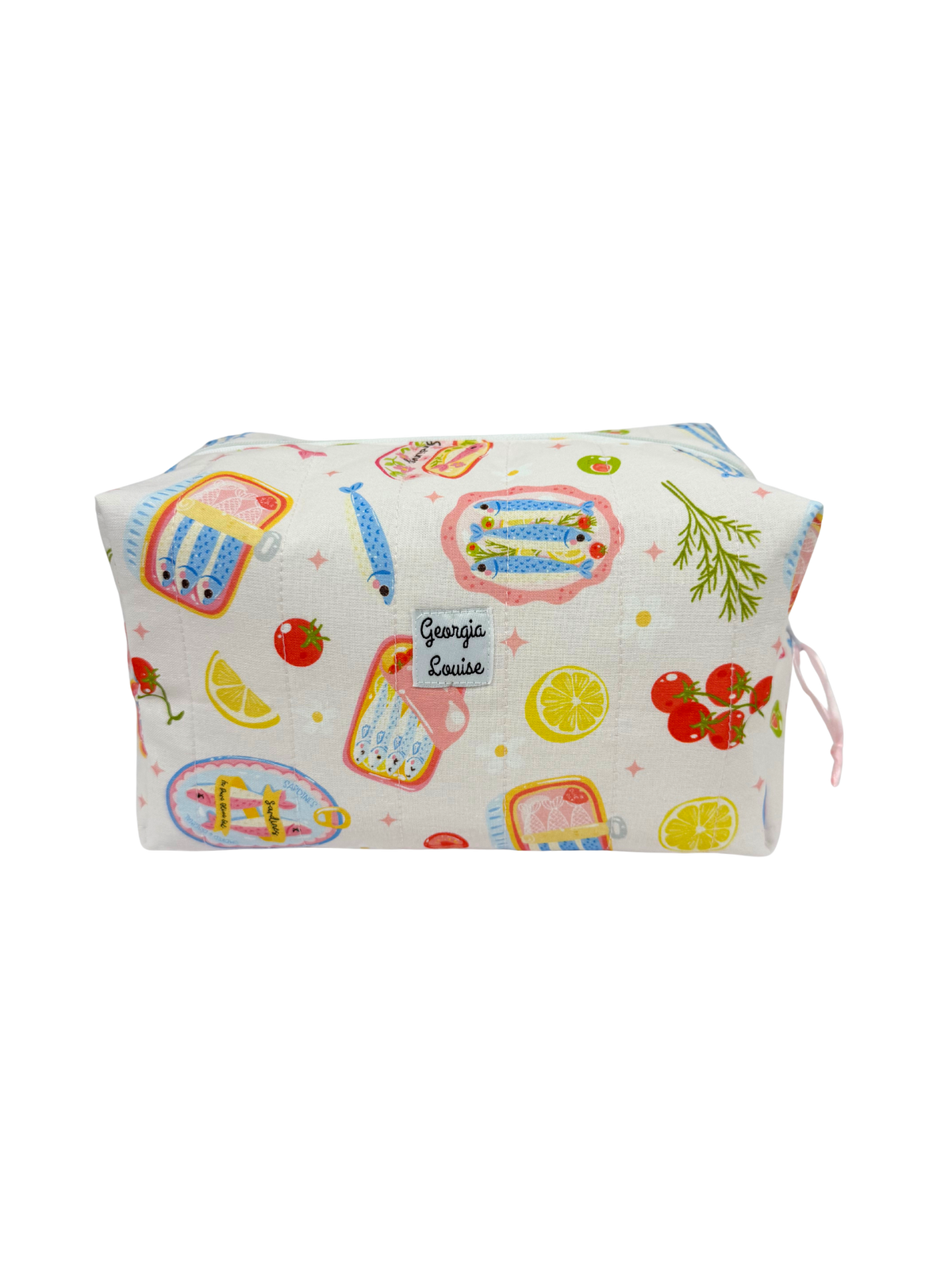 Pink Sardine Large Makeup Bag