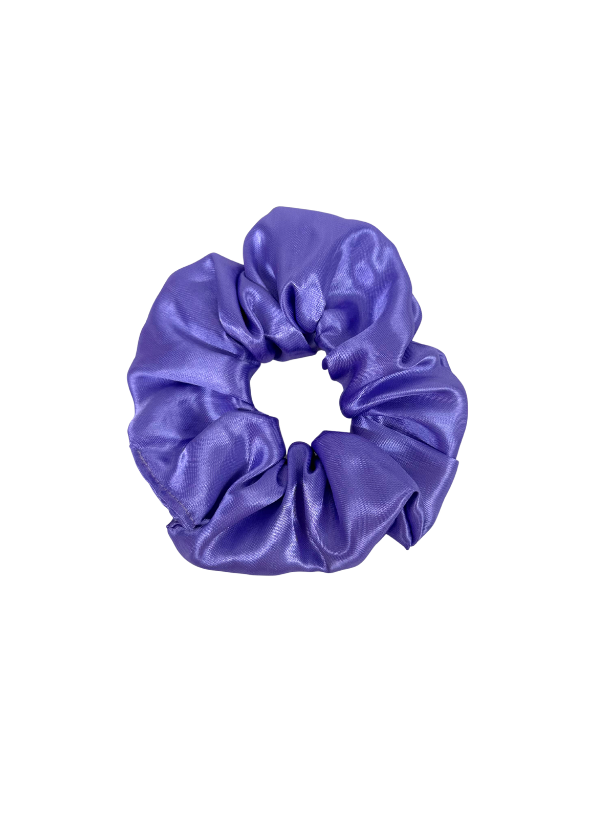 Purple Satin Hair Scrunchie