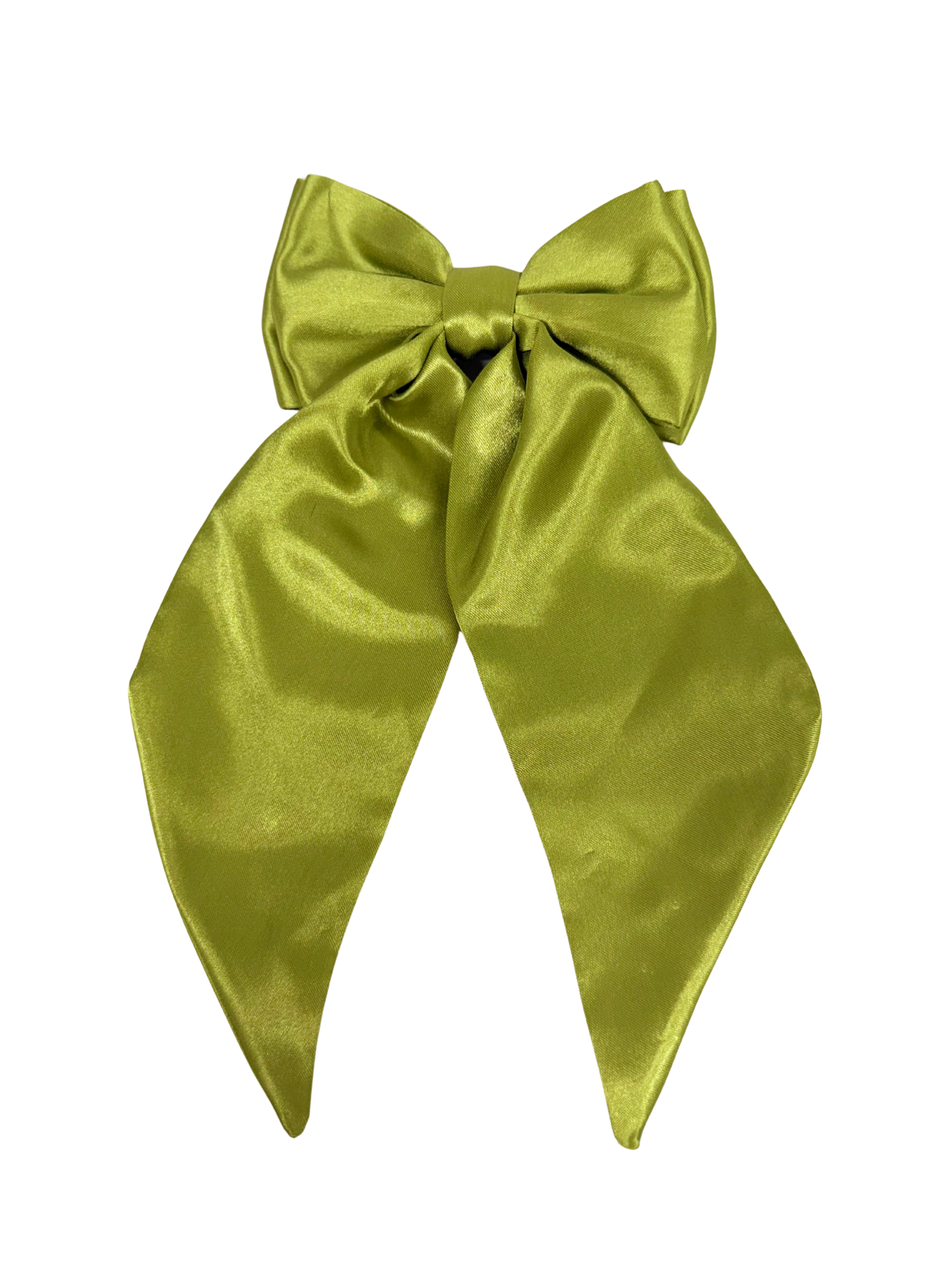 Pistachio Green Satin Hair Bow