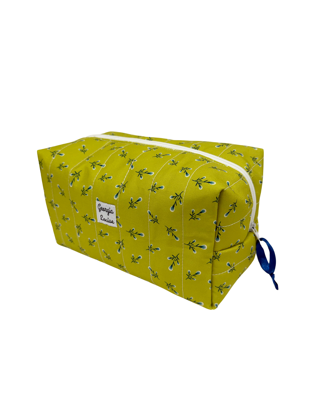 Green Heather Large Makeup Bag