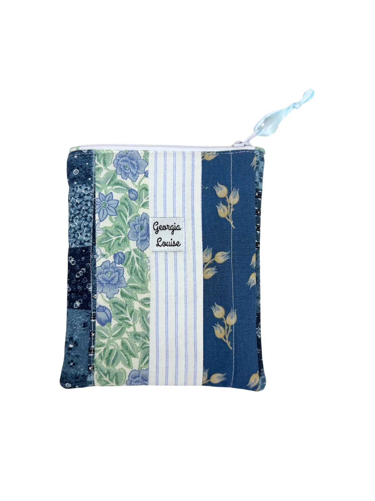 Blue Floral Patchwork Kindle 6 Inch Sleeve