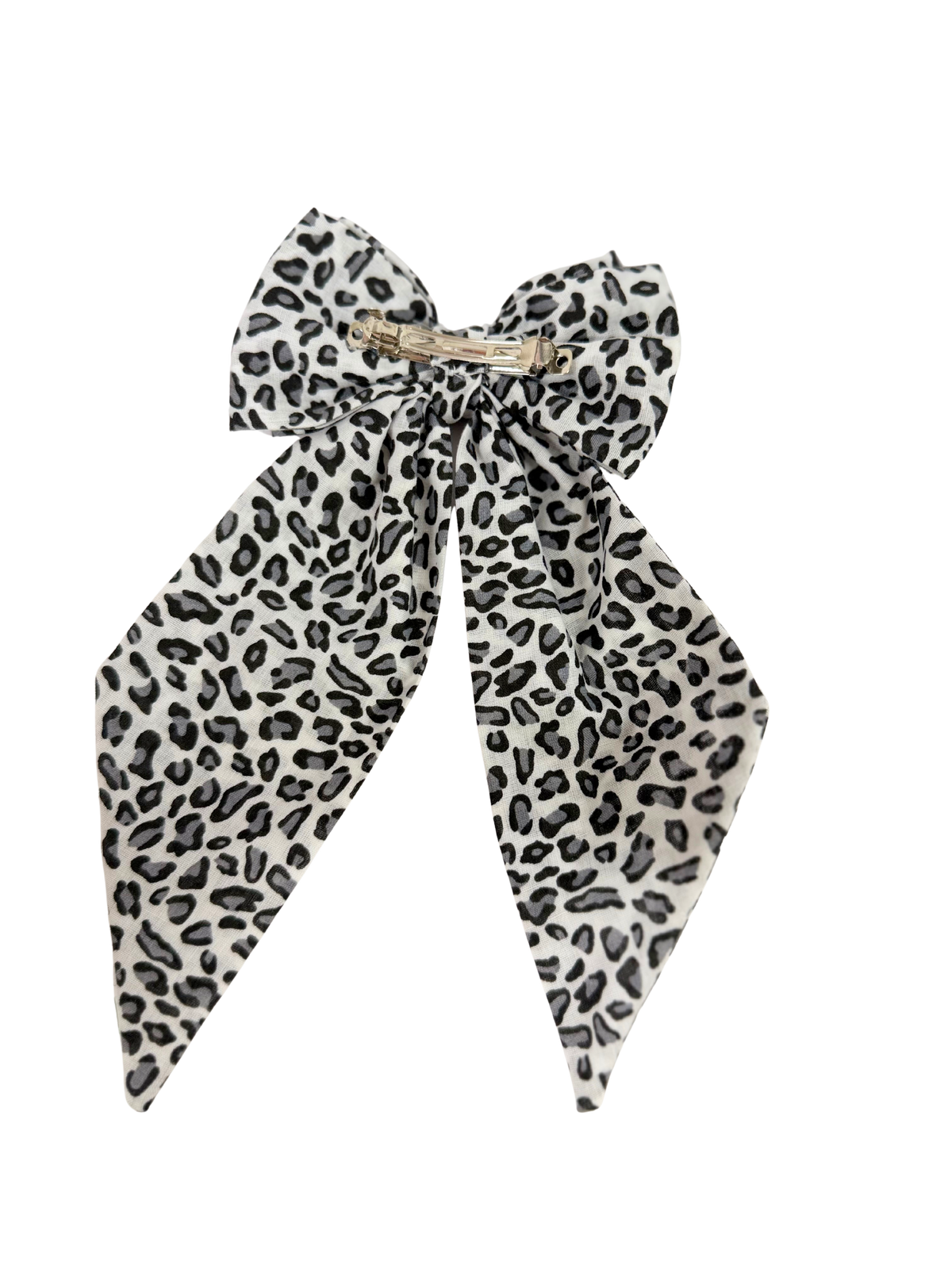 Lynx Print Hair Bow