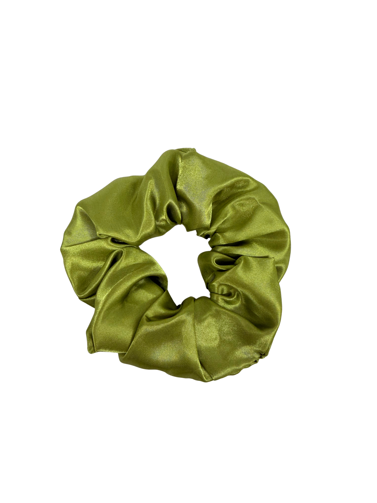 Pistachio Green Satin Large Scrunchie