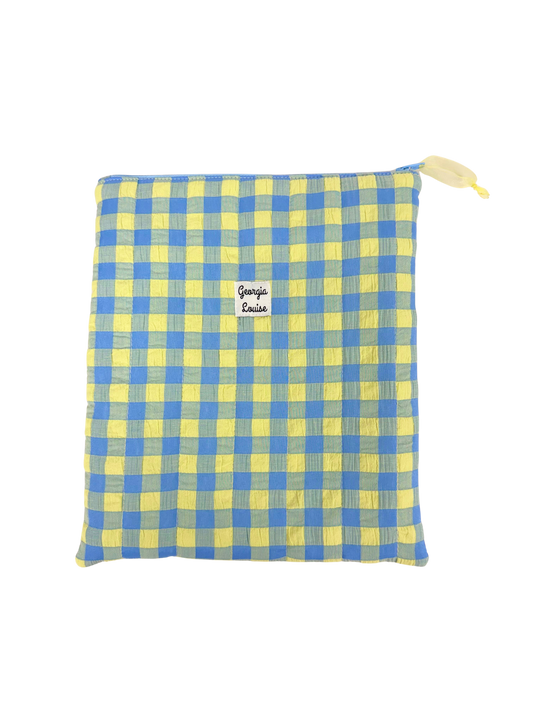 Blueberry Lemon Gingham 11 Inch Ipad Case